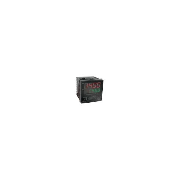 1/4 DIN temperature/process controller, (2) relay outputs.